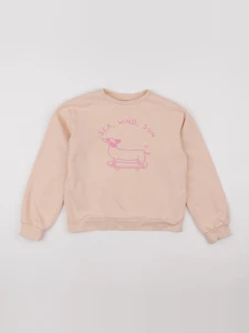 Vertbaudet - sweat orange - 10 ans