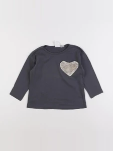 Zara - tee-shirt gris - 18/24 mois
