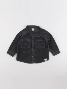 H&M - chemise gris - 6/9 mois