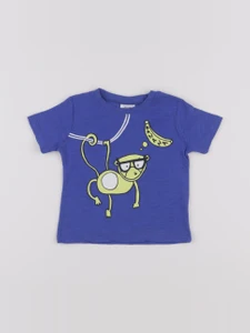 Zara - tee-shirt bleu, jaune - 3/6 mois