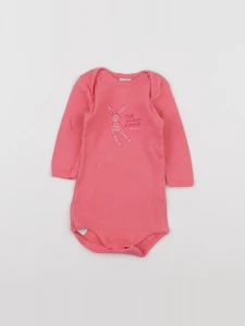 Petit Bateau - body rose - 3 mois