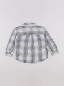 Zara - chemise beige, bleu - 3 ans