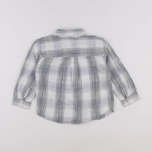 Zara - chemise beige, bleu - 3 ans