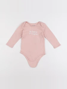 Vertbaudet - body rose - 18 mois
