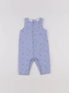 Jacadi - combinaison doublé bleu - 6 mois