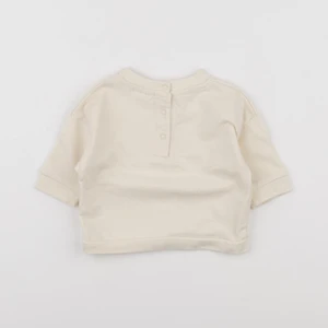 Vertbaudet - sweat beige - 3 mois