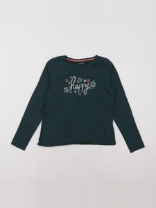 Vertbaudet - tee-shirt vert - 8 ans
