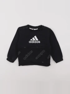 Adidas - sweat bleu - 12/18 mois