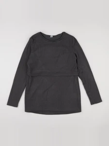 Kiabi - pull grossesse, allaitement gris - l