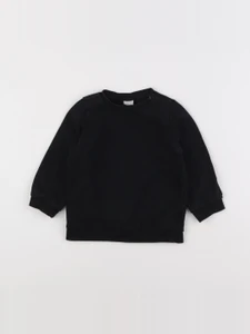 H&M - sweat noir - 12/18 mois