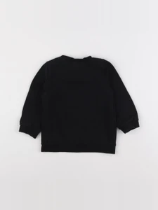 H&M - sweat noir - 12/18 mois