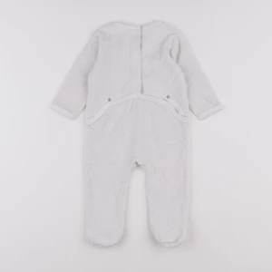 Vertbaudet - pyjama velours blanc - 6 mois
