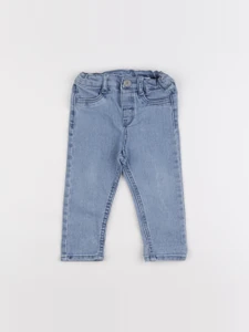 H&M - jegging bleu - 9/12 mois