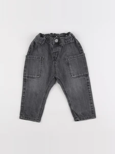 H&M - jean gris - 9/12 mois