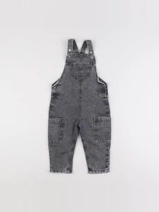 H&M - salopette gris - 12/18 mois