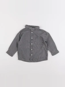 H&M - chemise gris - 12/18 mois