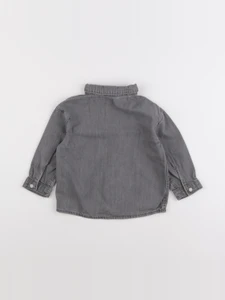 H&M - chemise gris - 12/18 mois