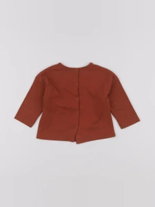 Vertbaudet - tee-shirt marron - 9 mois
