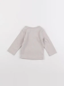 H&M - tee-shirt marron - 3 mois