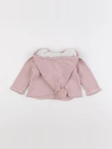 Vertbaudet - gilet rose - 12 mois