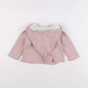 Vertbaudet - gilet rose - 12 mois