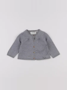 Zara - gilet gris - 3/6 mois