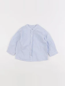 Boutchou - chemise bleu - 6 mois