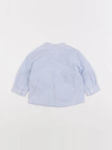 Boutchou - chemise bleu - 6 mois