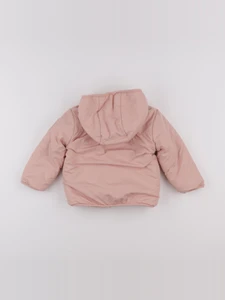 Vertbaudet - doudoune réversible rose, beige - 2 ans