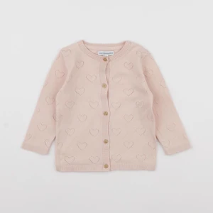 Vertbaudet - gilet rose - 12 mois