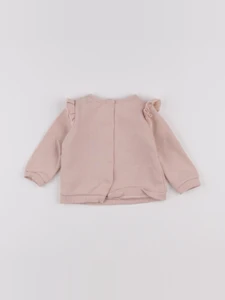 Vertbaudet - sweat rose - 6 mois