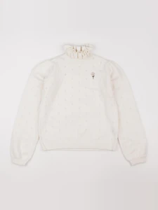 Vertbaudet - pull beige - 12 ans