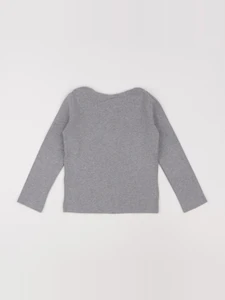 Petit Bateau - tee-shirt gris - 6 ans
