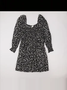 H&M - robe grossesse noir, beige - s
