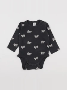 H&M - body gris - 6/9 mois