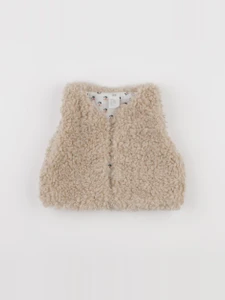 H&M - gilet beige - 6/9 mois
