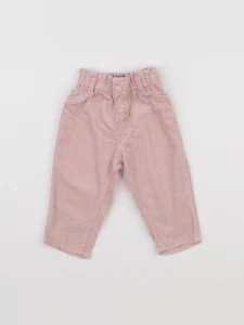 H&M - pantalon rose - 6/9 mois