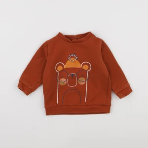 Vertbaudet - sweat marron - 6 mois