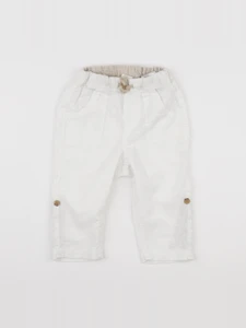 H&M - pantalon blanc - 9/12 mois
