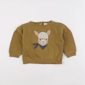 Vertbaudet - sweat jaune - 12 mois