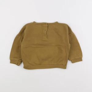 Vertbaudet - sweat jaune - 12 mois