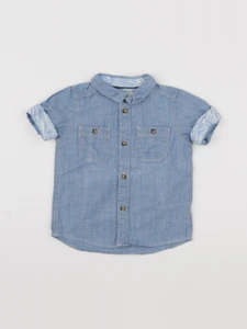 H&M - chemise bleu - 9/12 mois