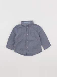 Vertbaudet - chemise bleu - 6 mois