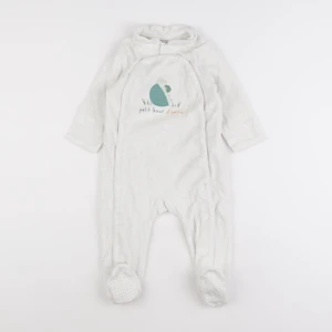 Tape à l'oeil - pyjama velours blanc - 18 mois