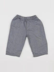 Boutchou - pantalon doublé bleu - 12 mois
