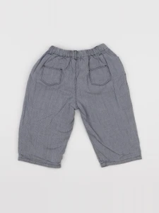 Boutchou - pantalon doublé bleu - 12 mois