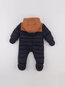Vertbaudet - combi-pilote bleu, marron - 3 mois