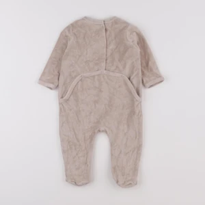 Vertbaudet - pyjama velours marron - 6 mois