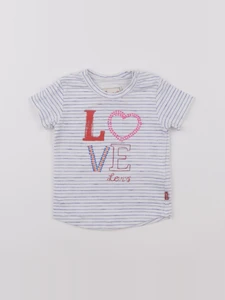 Levi's - tee-shirt blanc, bleu - 6 mois