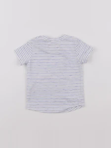 Levi's - tee-shirt blanc, bleu - 6 mois